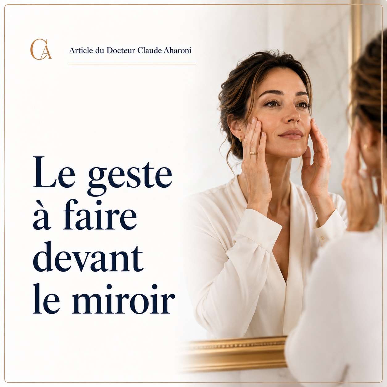 carte geste devant le miroir